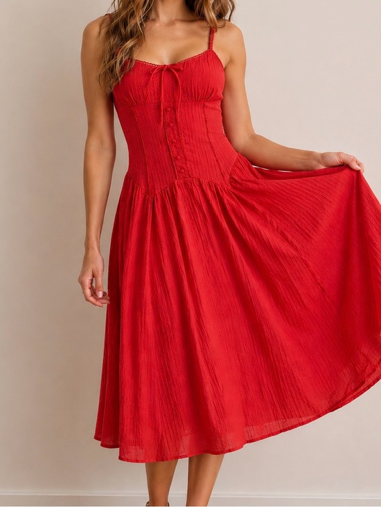 Altar'd State Dresses & Skirts - NEW Altar’d State Red Maxi Dress Size Medium NWT
